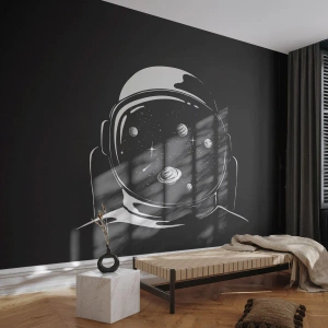 Fotomural Premium Canvas - Bonita vista - Astronauta, Cosmos, Universo - 250x175 cm