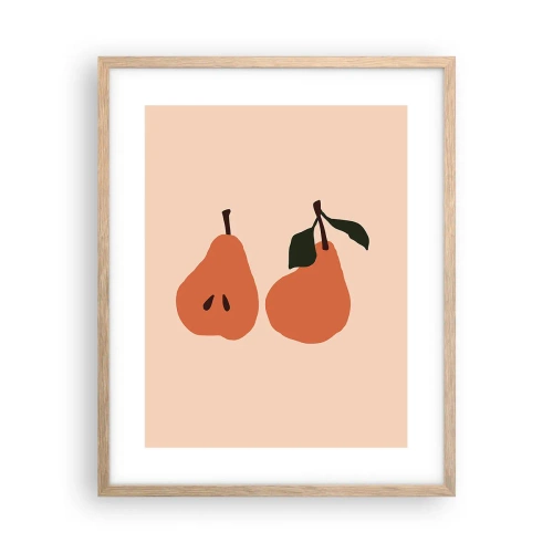 Póster en marco roble claro - La dulzura misma - 40x50 cm