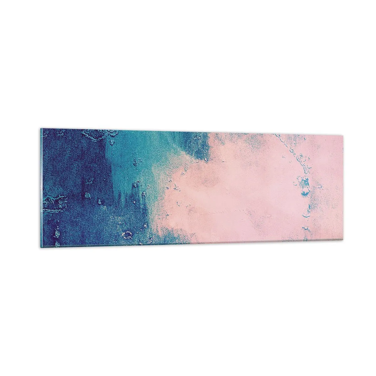 Cuadro sobre vidrio - Impresiones sobre Vidrio - Abrazo azul - 90x30 cm