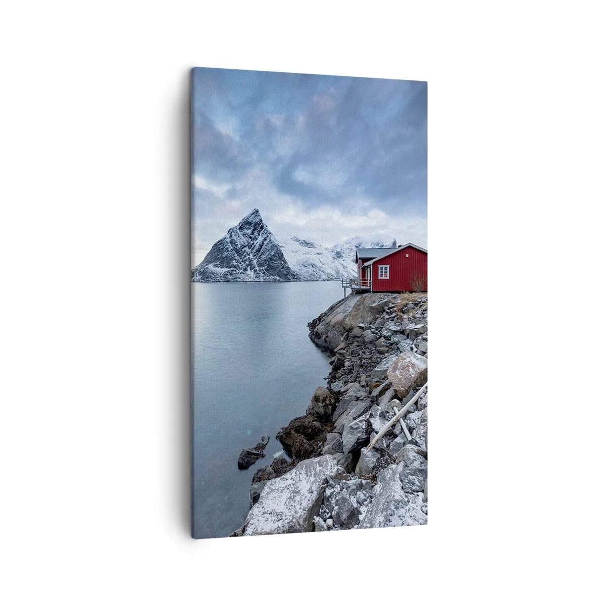 Cuadro sobre lienzo - Impresión de Imagen - Paisaje escandinavo - 45x80 cm