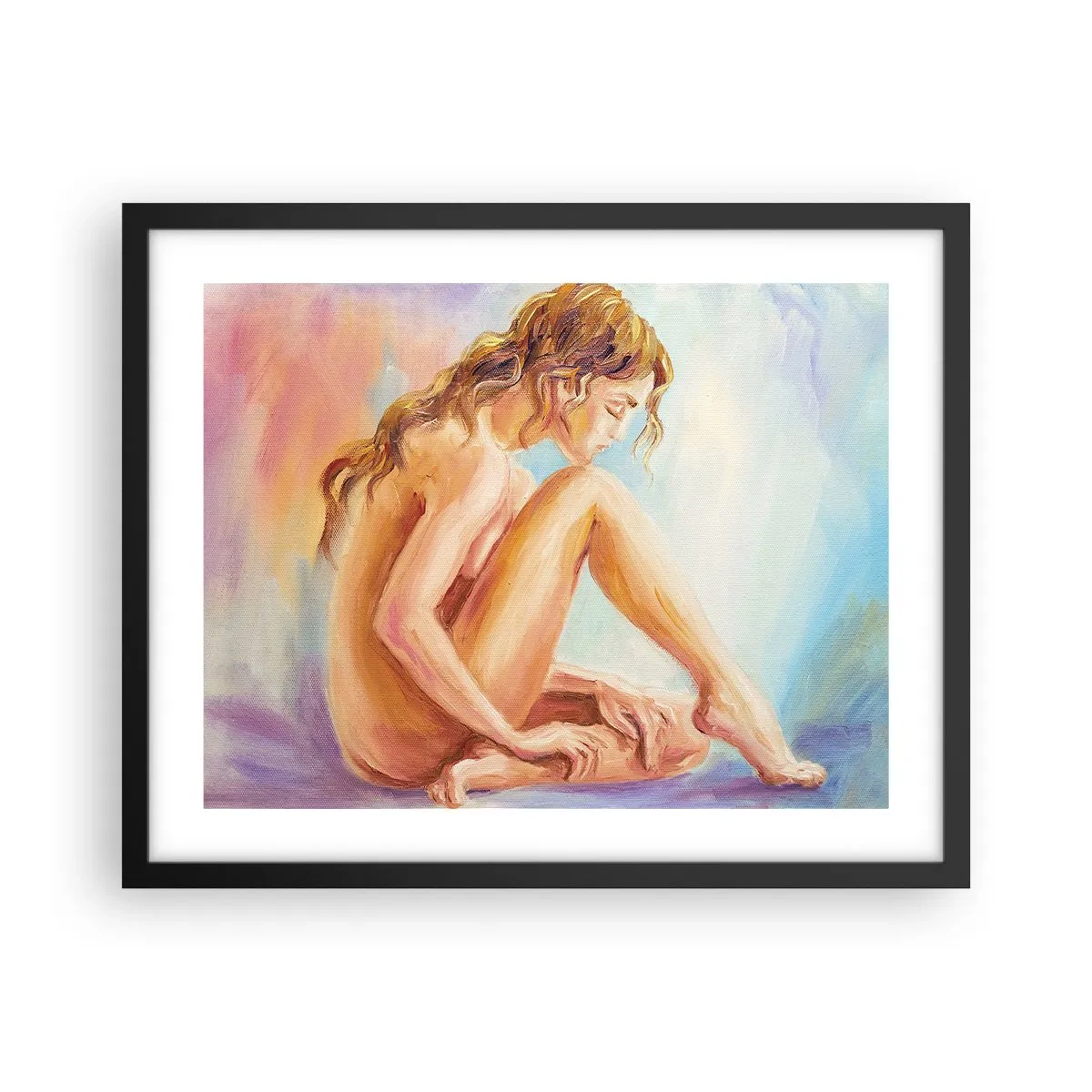 Póster en marco negro - Acto de juventud - 50x40 cm