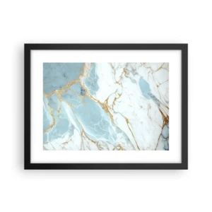 Póster en marco negro - Riqueza en la piedra - 40x30 cm