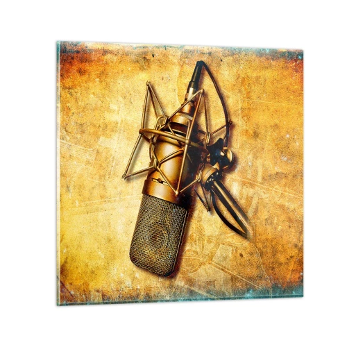 Cuadro sobre vidrio - Impresiones sobre Vidrio - Los años dorados de la radio - 30x30 cm