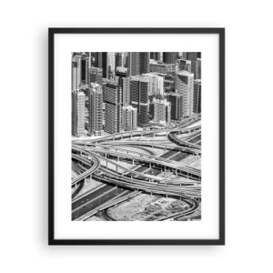 Póster en marco negro - Dubái: la ciudad imposible - 40x50 cm