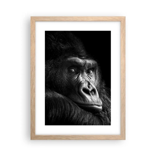 Póster en marco roble claro - ¿Y qué estás mirando? - 30x40 cm