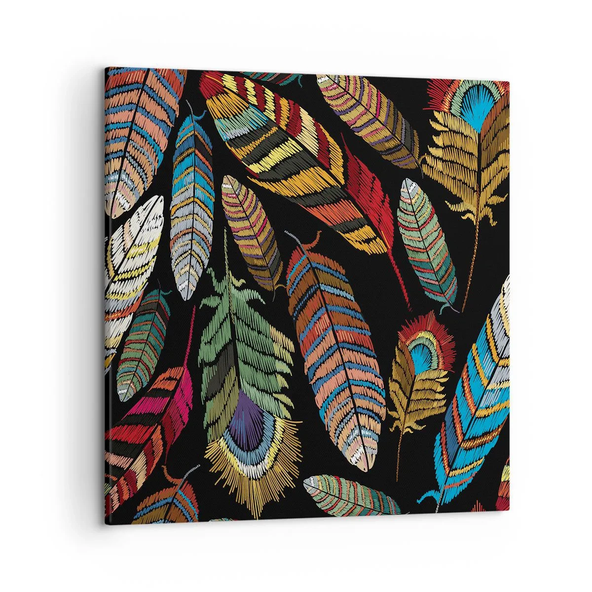 Cuadro sobre lienzo - Impresión de Imagen - Carnaval de las aves - 50x50 cm