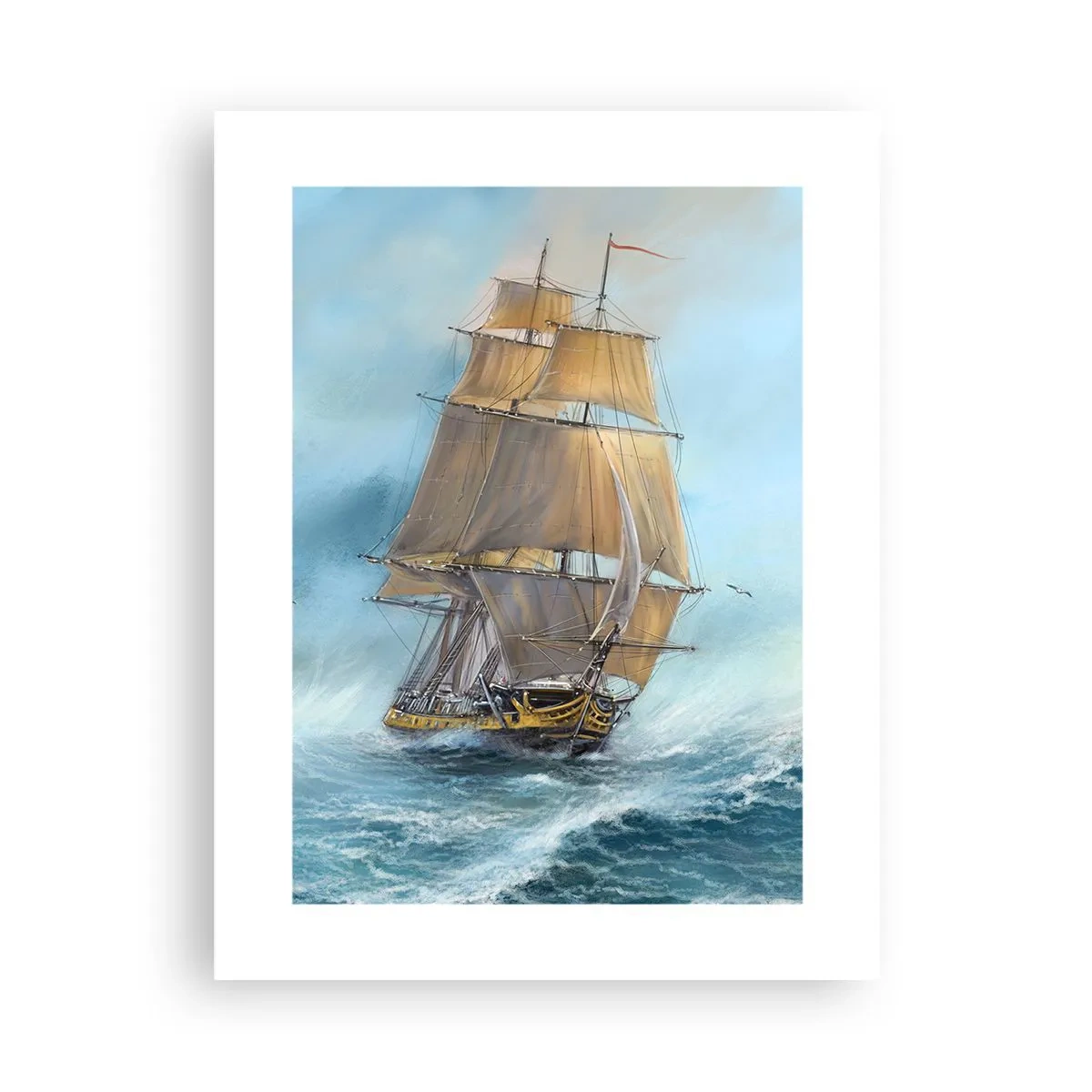 Póster - Surcando las olas - 30x40 cm