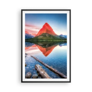 Póster en marco negro - Cálido y frío - 61x91 cm