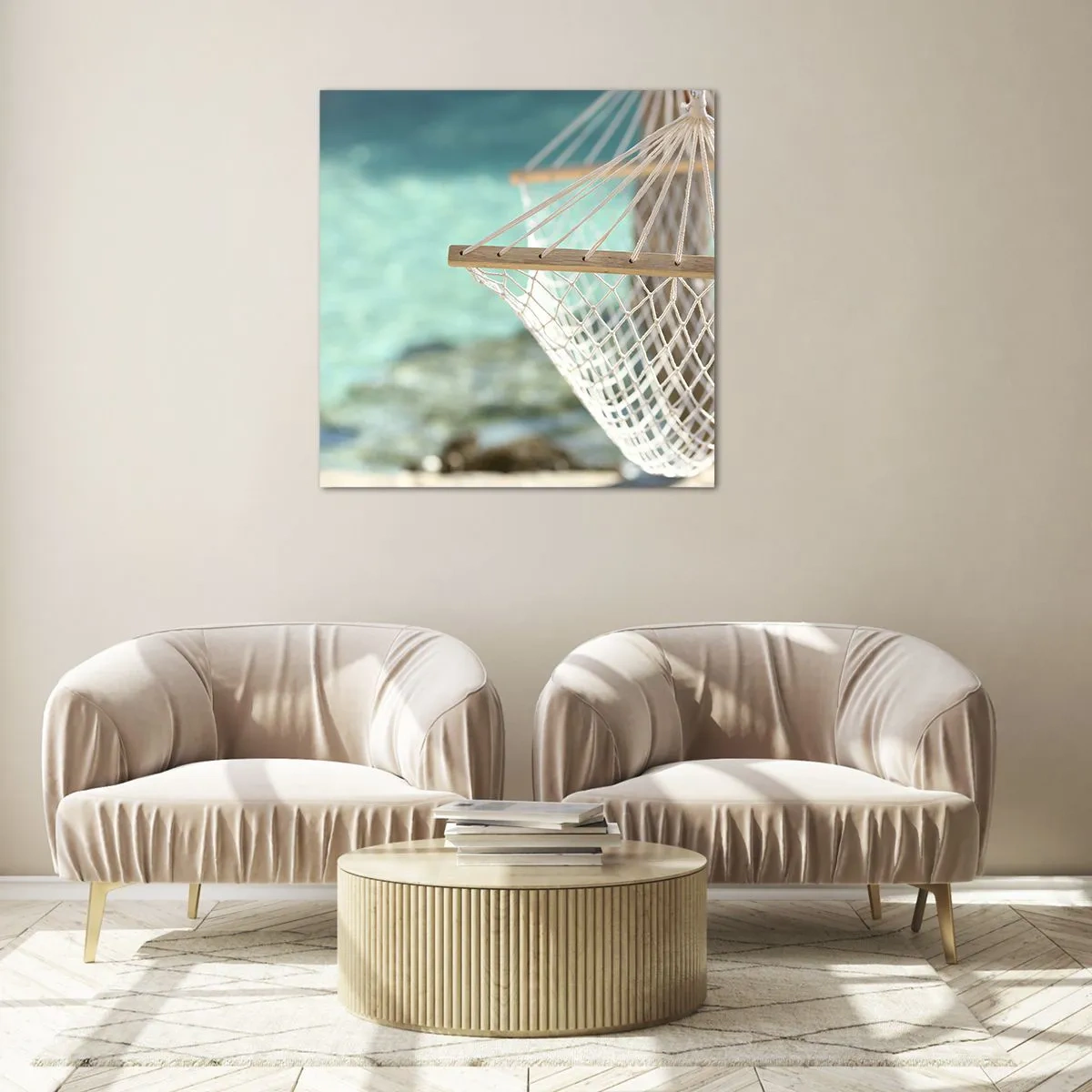 Cuadro sobre vidrio - Impresiones sobre Vidrio - Momento de relax - 60x60 cm