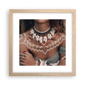 Póster en marco roble claro - Talismanes, rituales de feminidad - 30x30 cm