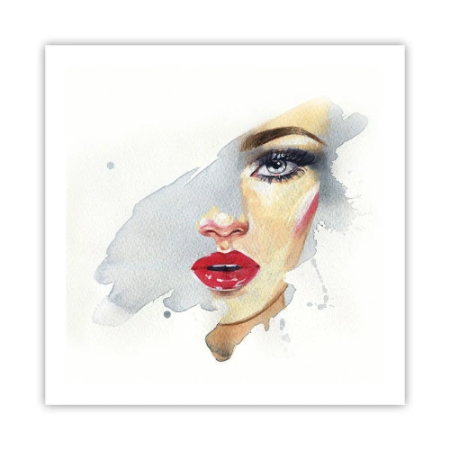 Póster - Reflejo en una gota de agua - 60x60 cm