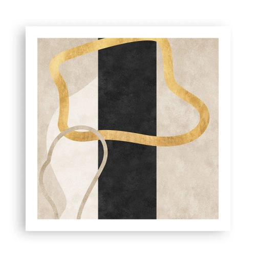 Póster - Formas en bucle - 60x60 cm