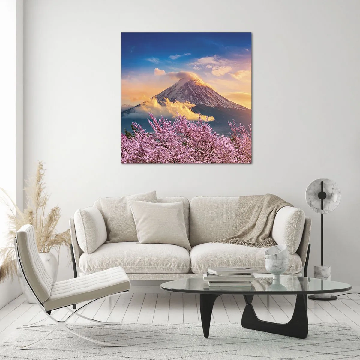 Cuadro sobre vidrio - Impresiones sobre Vidrio - La santidad japonesa - 70x70 cm