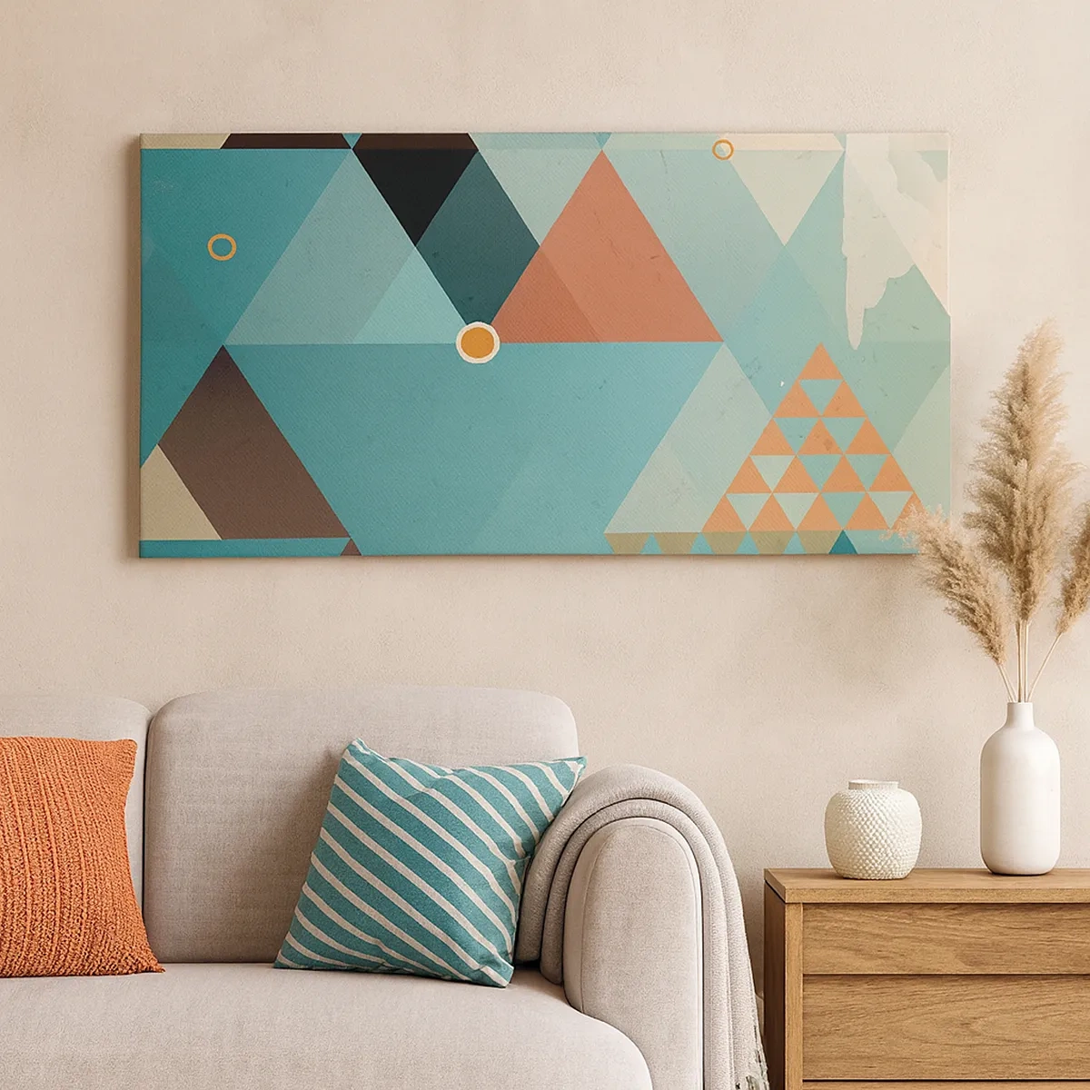 Cuadro sobre lienzo - Impresión de Imagen - Uno para todos y todos para uno - 30x30 cm