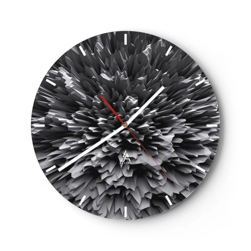 Reloj de pared - Reloj de vidrio - No puede ser más afilado - 40x40 cm