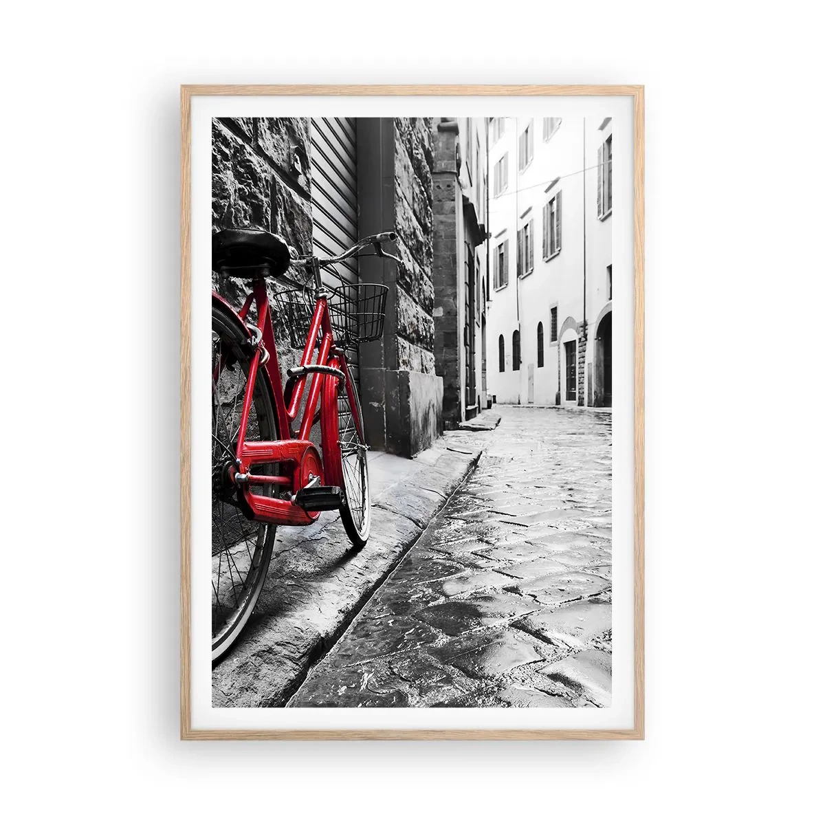 Póster en marco roble claro - La verdadera belleza no envejece - 70x100 cm