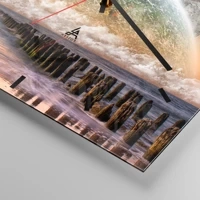 Esfera sin numeración, con rayas