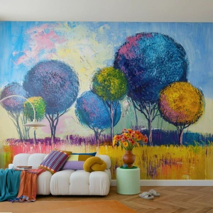 Fotomural Autadhesivo Deluxe Sticker - Una esfera: la forma de un ideal - Abstracción, Paisaje, Gráficos - 350x256 cm