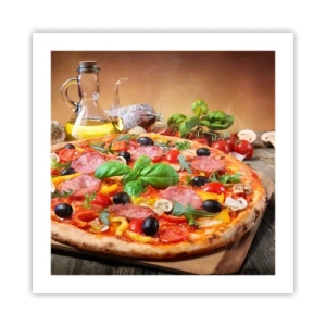 Póster - Con un verdadero sabor italiano - 50x50 cm