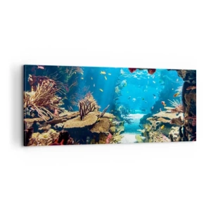 Cuadro sobre lienzo - Impresión de Imagen - Ni siquiera has soñado - 100x40 cm