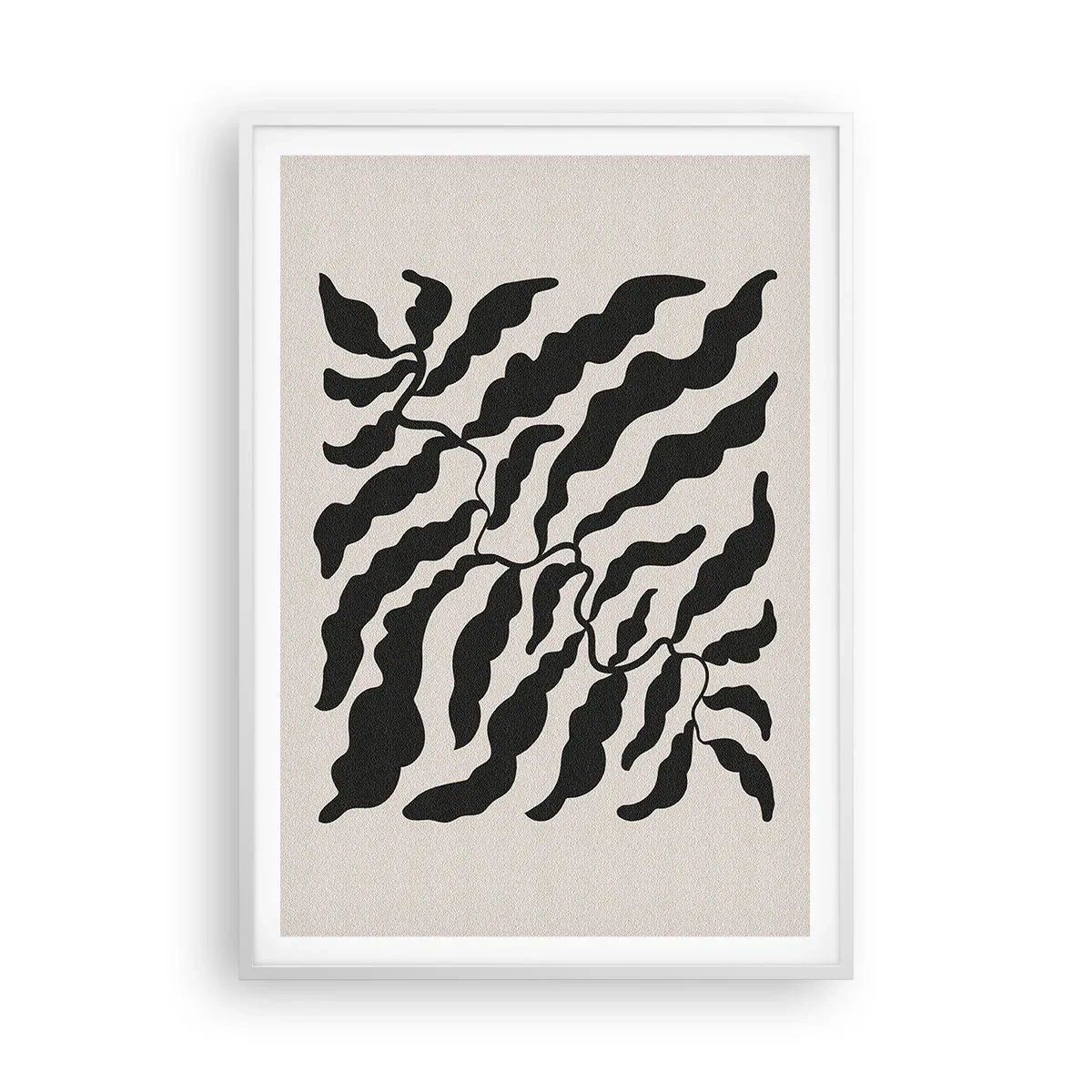 Póster en marco blanco - La naturaleza de un cuadrado - 70x100 cm