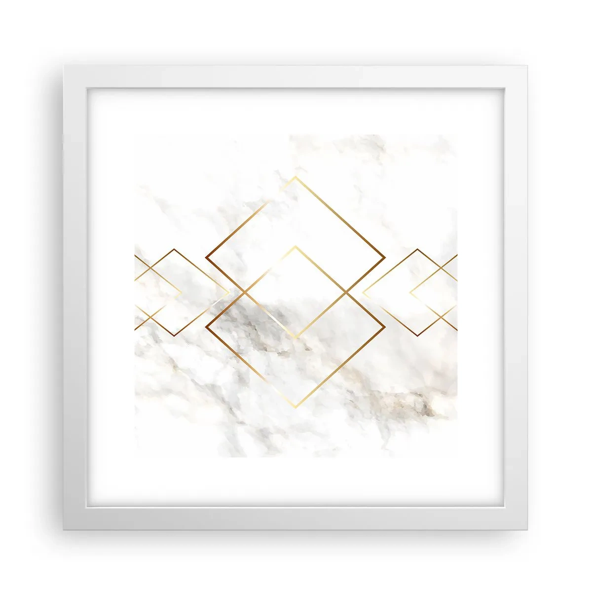 Póster en marco blanco - Una vista al infinito - 30x30 cm