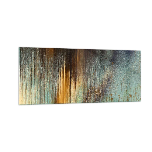 Cuadro sobre vidrio - Impresiones sobre Vidrio - Una composición colorista no accidental - 100x40 cm