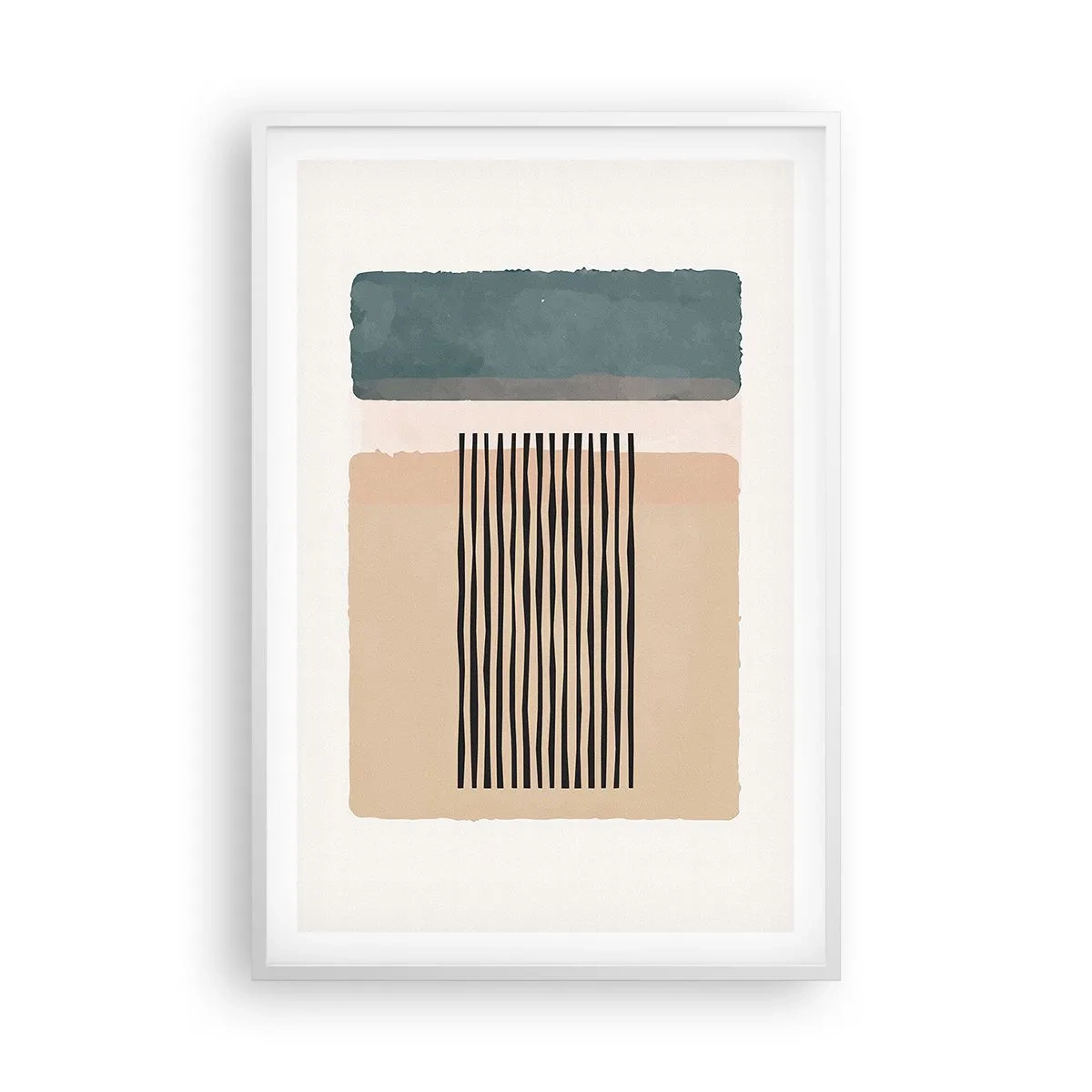 Póster en marco blanco - Todo en orden - 61x91 cm