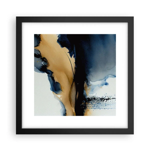 Póster en marco negro - Tras el telón - 30x30 cm