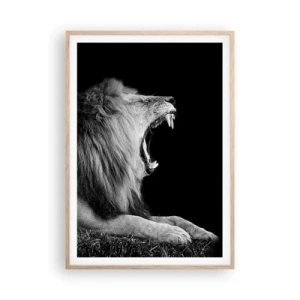 Póster en marco roble claro - Sin duda alguna - 70x100 cm