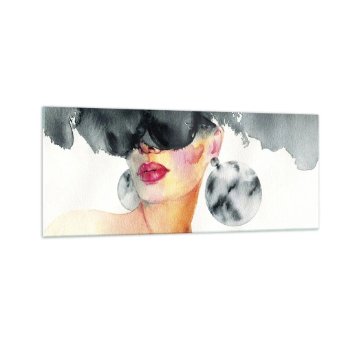 Cuadro sobre vidrio - Impresiones sobre Vidrio - El secreto de la elegancia - 100x40 cm