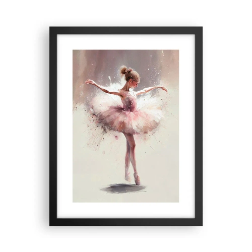 Póster en marco negro - Como un pájaro joven - 30x40 cm
