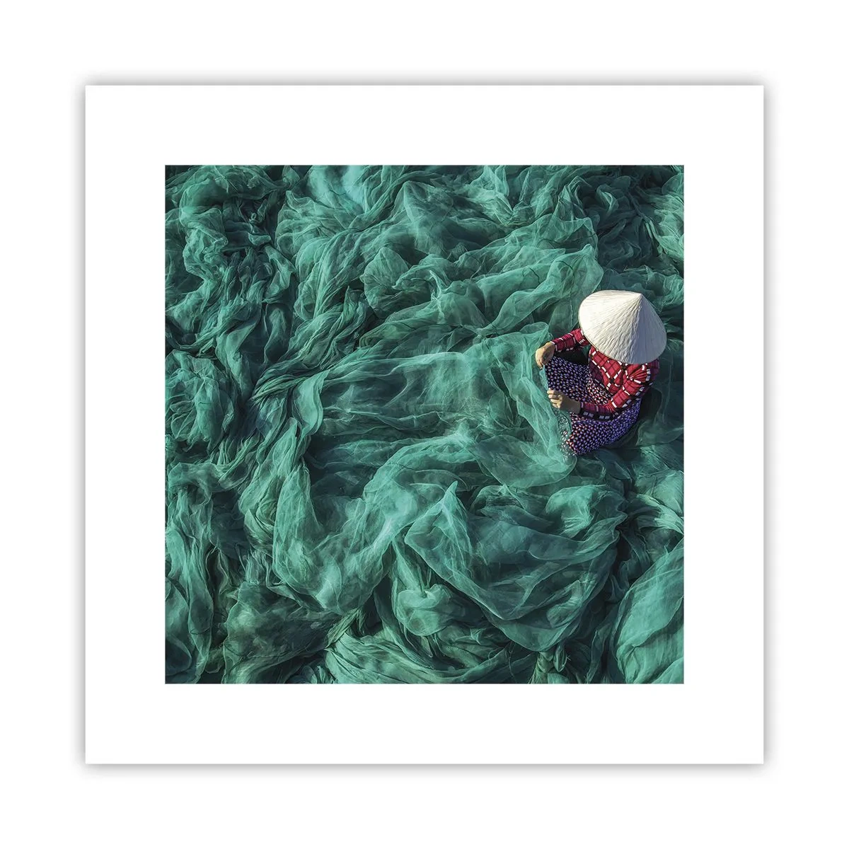 Póster - En un mar de redes - 30x30 cm