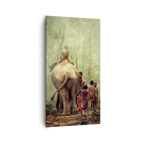 Cuadro sobre lienzo - Impresión de Imagen - El nuevo libro de la selva - 55x100 cm