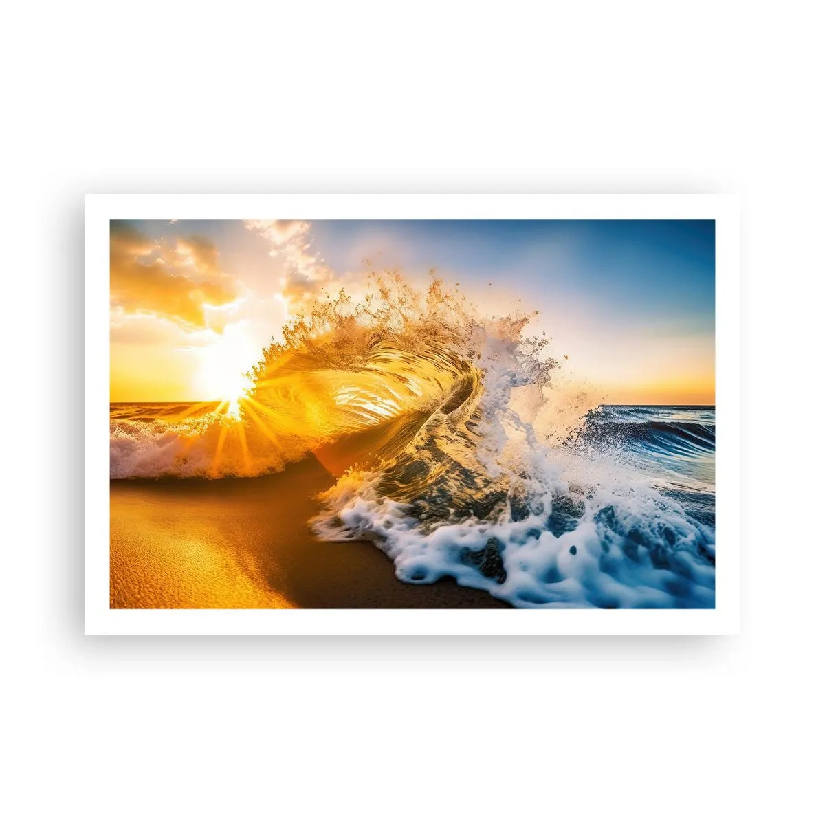 Póster - Jugando en la arena - 91x61 cm