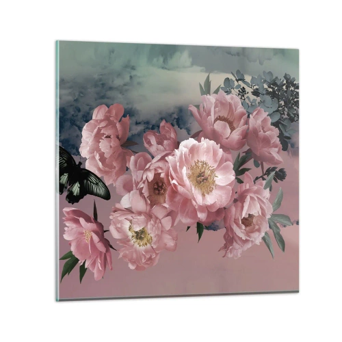 Cuadro sobre vidrio - Impresiones sobre Vidrio - La cúspide del romance - 70x70 cm