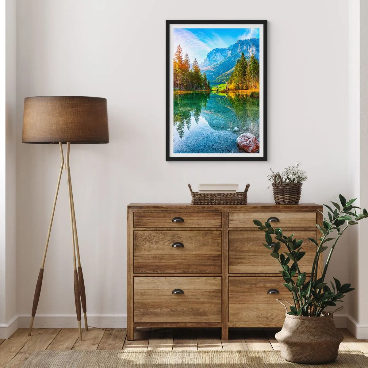 Póster en marco negro - La dulzura del otoño - 70x100 cm