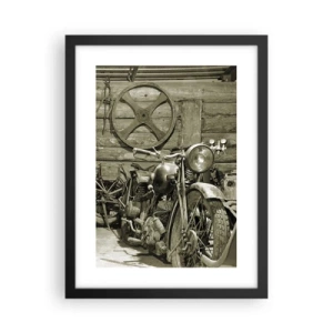 Póster en marco negro - En el trastero del abuelo - 30x40 cm