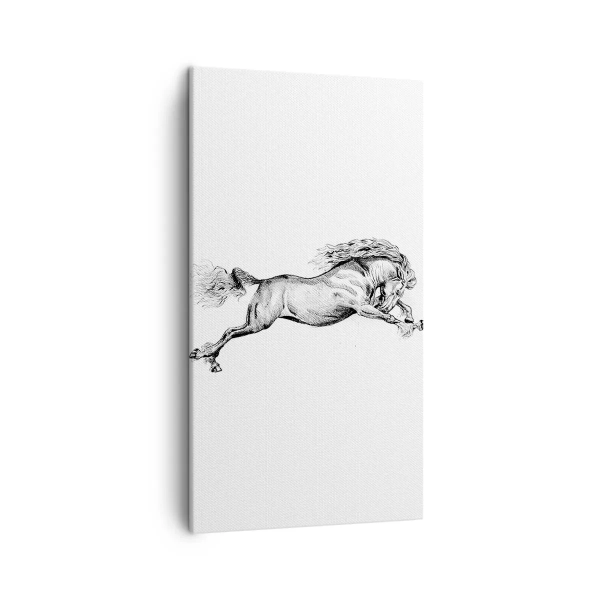 Cuadro sobre lienzo - Impresión de Imagen - Captura al galope - 45x80 cm