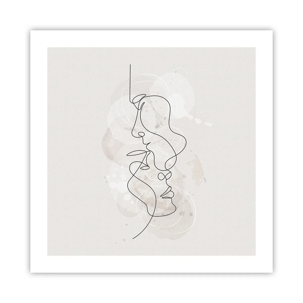 Póster - En un abrazo - 50x50 cm