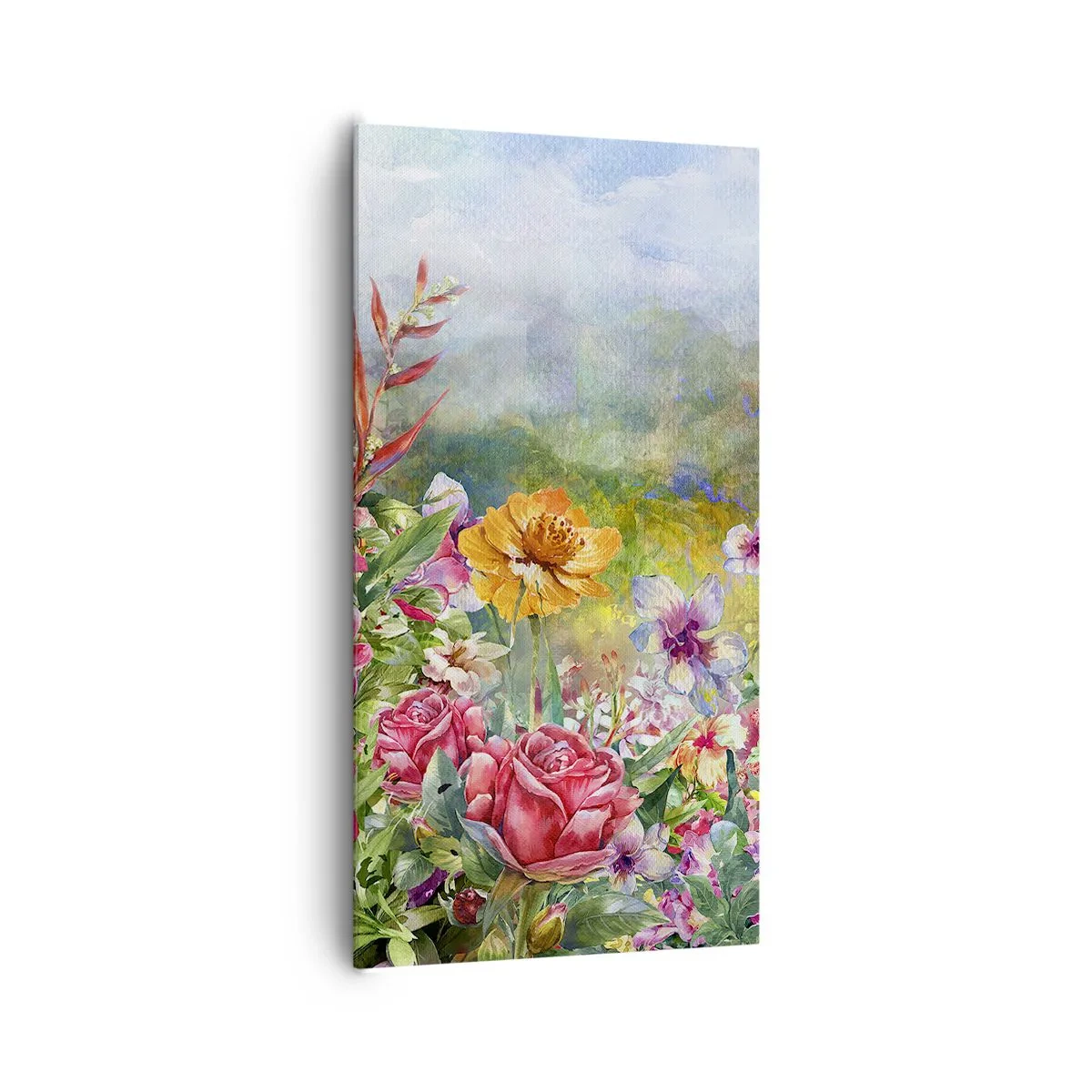 Cuadro sobre lienzo - Impresión de Imagen - Un jardín enloquecido - 65x120 cm