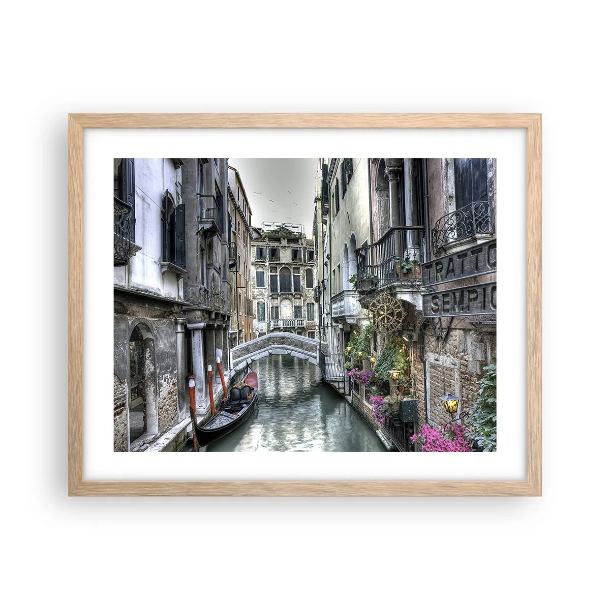 Póster en marco roble claro - Durante siglos, un sueño - 50x40 cm