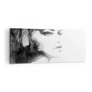 Cuadro sobre lienzo - Impresión de Imagen - Hecho de misterio y niebla - 100x40 cm
