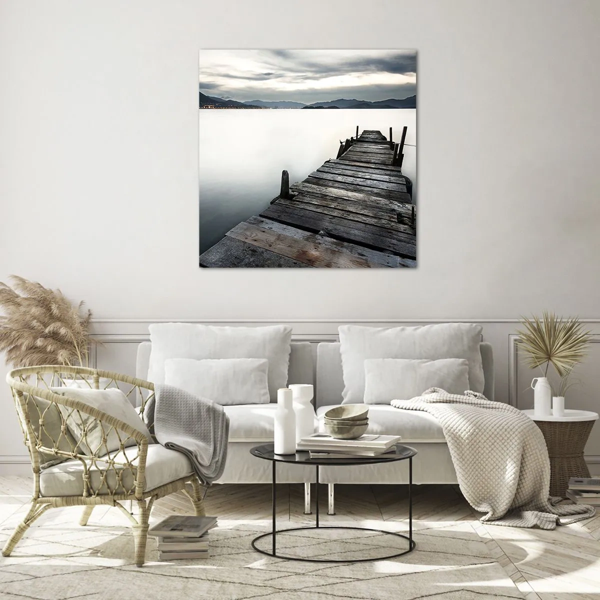 Cuadro sobre vidrio - Impresiones sobre Vidrio - Sumérjase en la paz - 40x40 cm