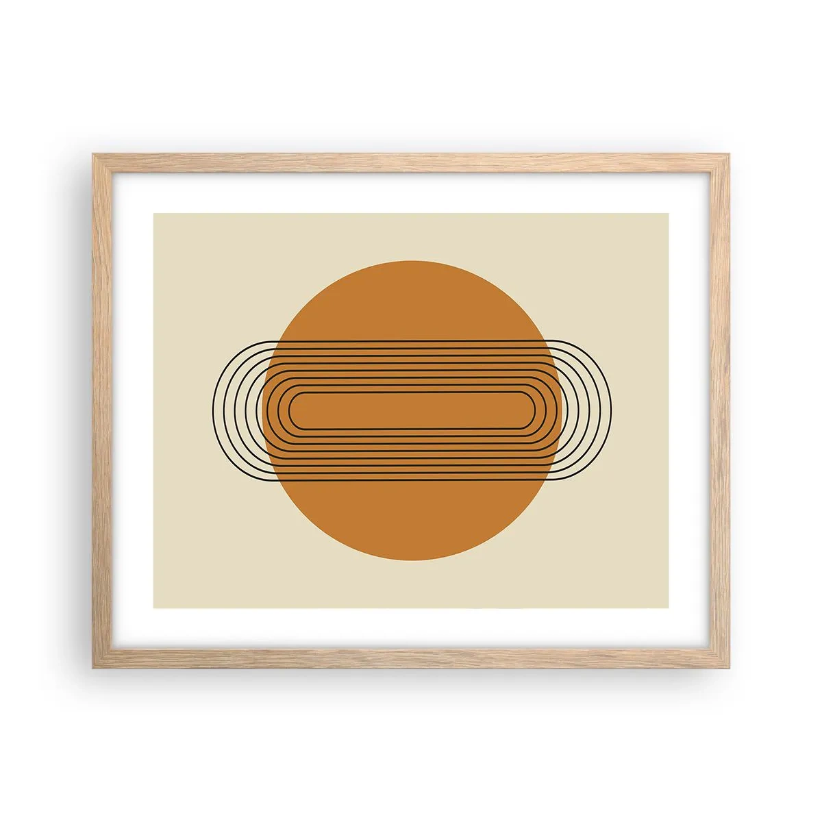 Póster en marco roble claro - El plan perfecto - 50x40 cm