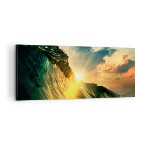 Cuadro sobre lienzo - Impresión de Imagen - Surfer, ¿dónde estás? - 100x40 cm