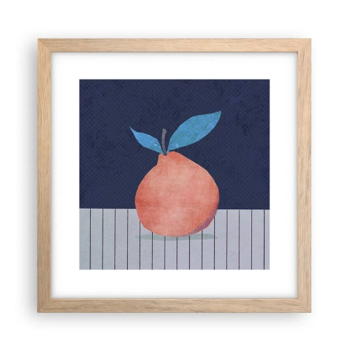 Póster en marco roble claro - Convexidad y plano - 30x30 cm