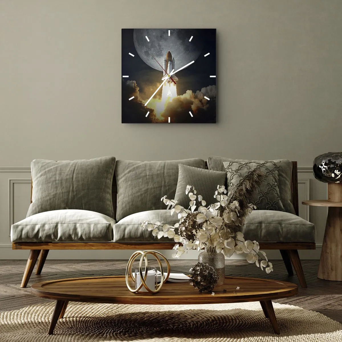 Reloj de pared - Reloj de vidrio - El comienzo de una aventura sobrenatural - 40x40 cm