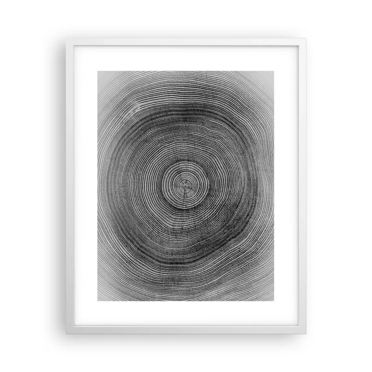 Póster en marco blanco - El paso del tiempo - 40x50 cm
