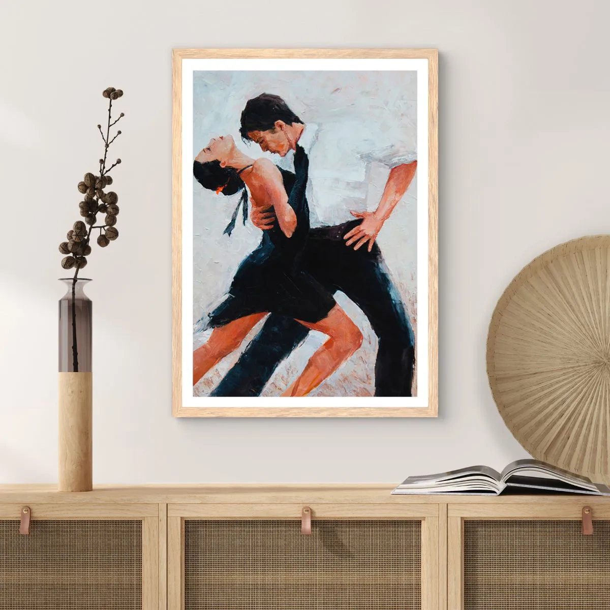 Póster en marco roble claro - El tango de mis sueños - 61x91 cm